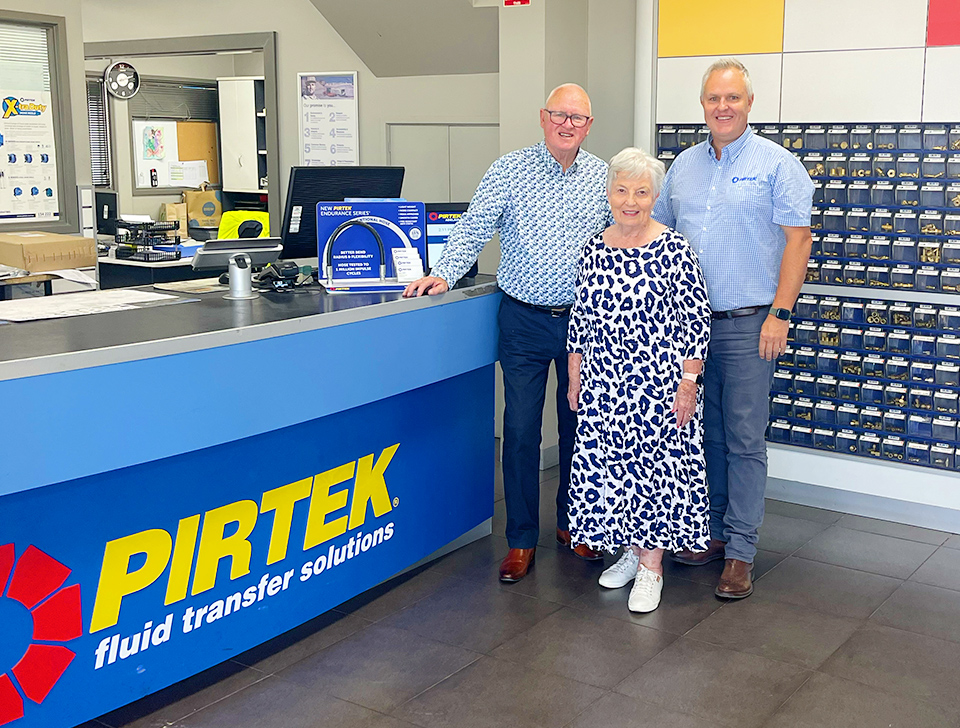 Congratulations to Richard and Jan for 35 Years of Pirtek