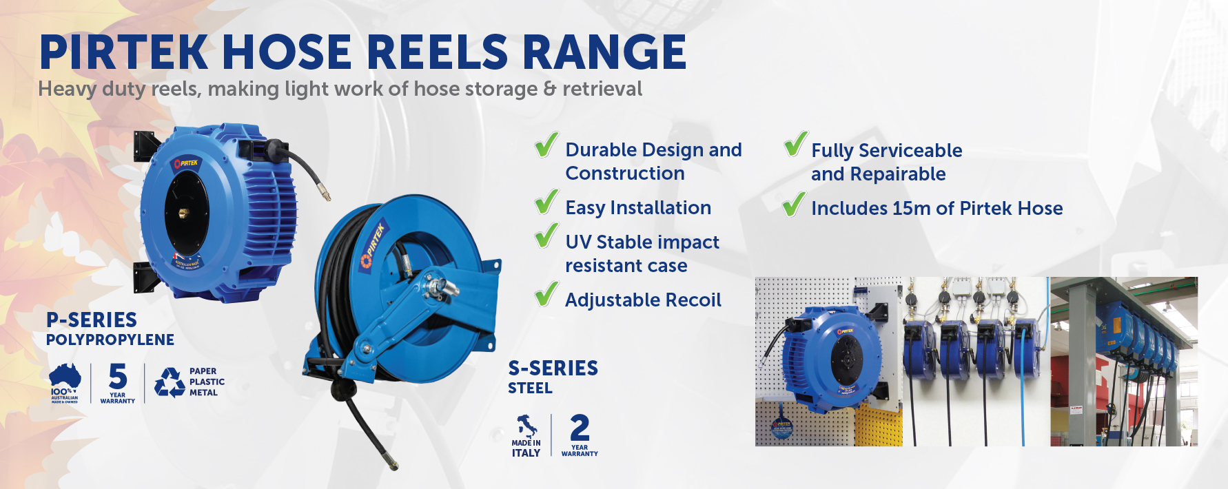 Hose Reels - PIRTEK AUSTRALIA