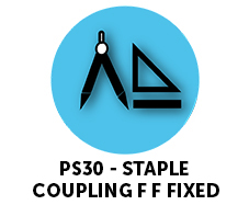 CAD Tech Tile - PS30 - STAPLE COUPLING F F FIXED
