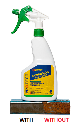 PROTECT Corrosion Protector 750ml with Test Piece_Text